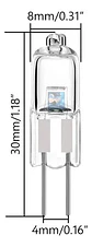 Bombillo Halógeno G4 12v 20w X 2 Und Para Campana Extractora - Miniatura 2