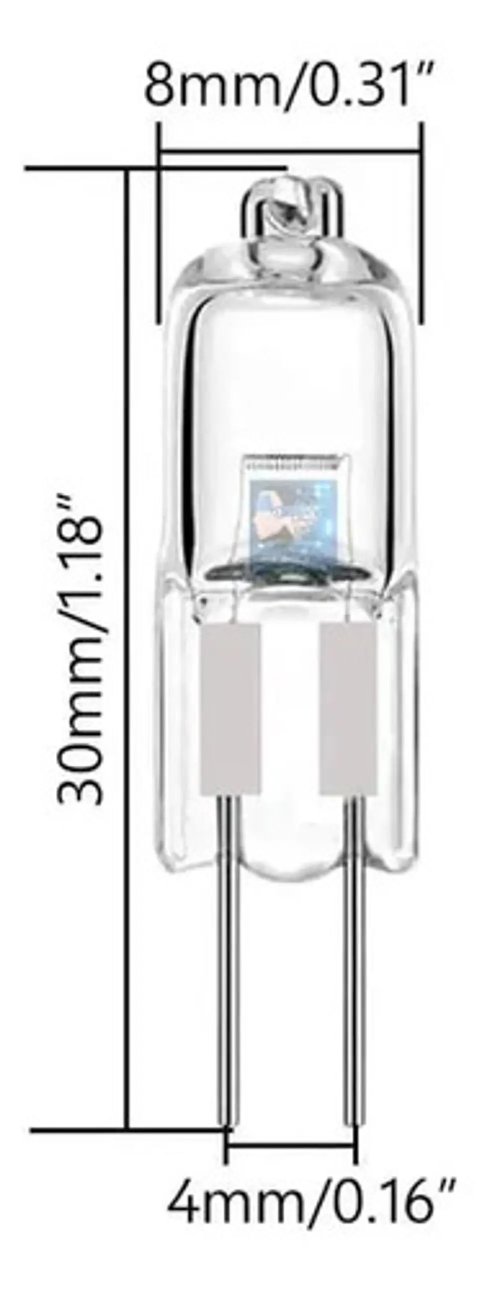 Bombillo Halógeno G4 12v 20w X 2 Und Para Campana Extractora 2