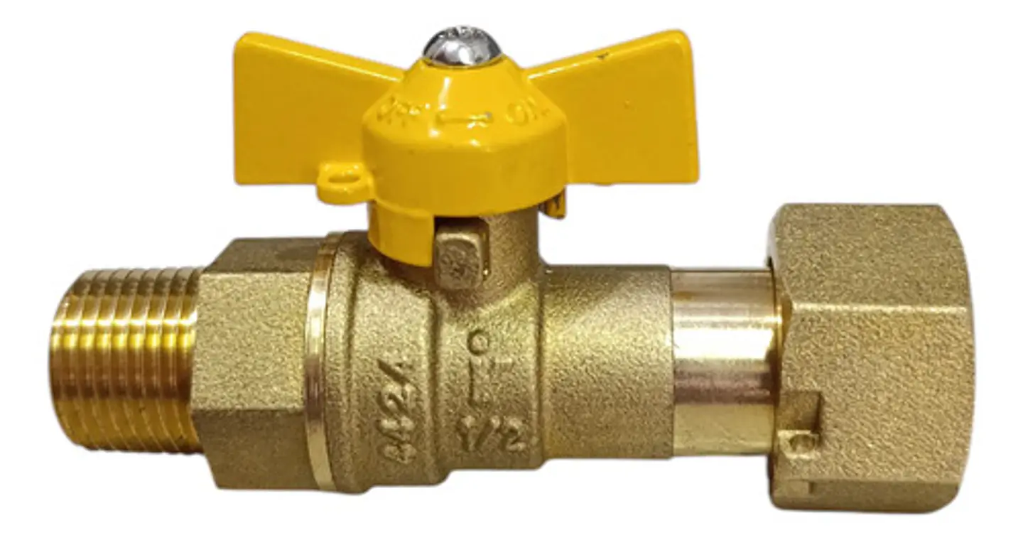 Válvula Bress 1/2  Macho X M26 Gas 2