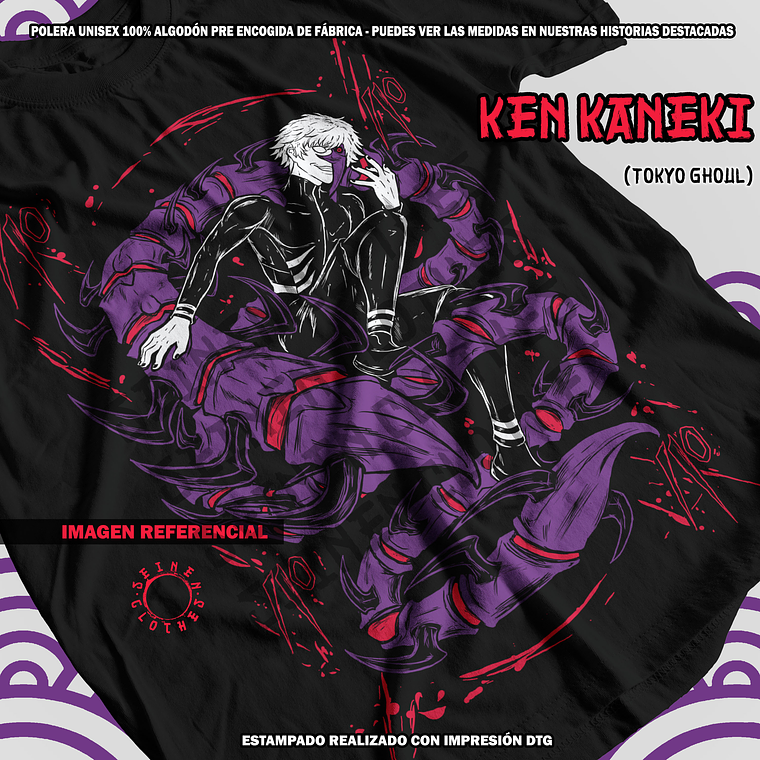 Polera Ken Kaneki - Tokyo Ghoul [N] 1