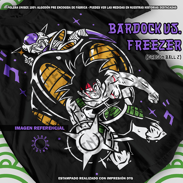 Polera Bardock vs. Freezer [N] 1