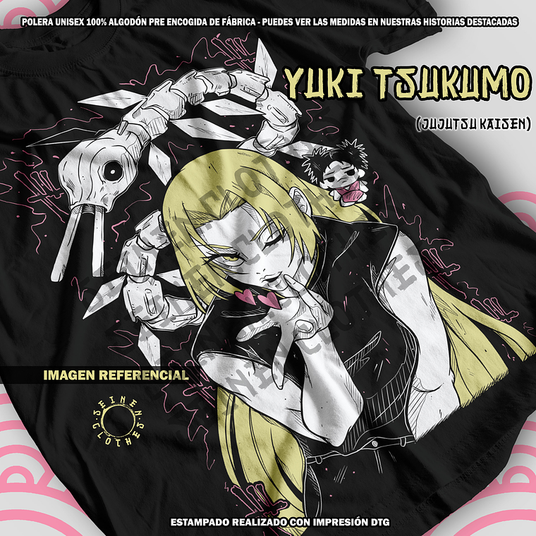 Polera Yuki Tsukumo - Jujutsu Kaisen [N] 1