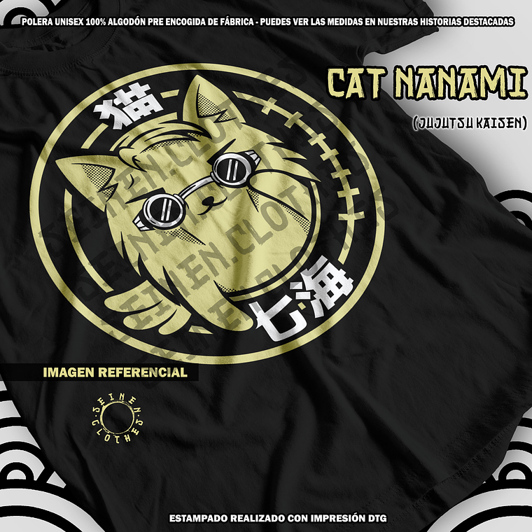 Polera Cat Nanami - Jujutsu Kaisen [N] 1