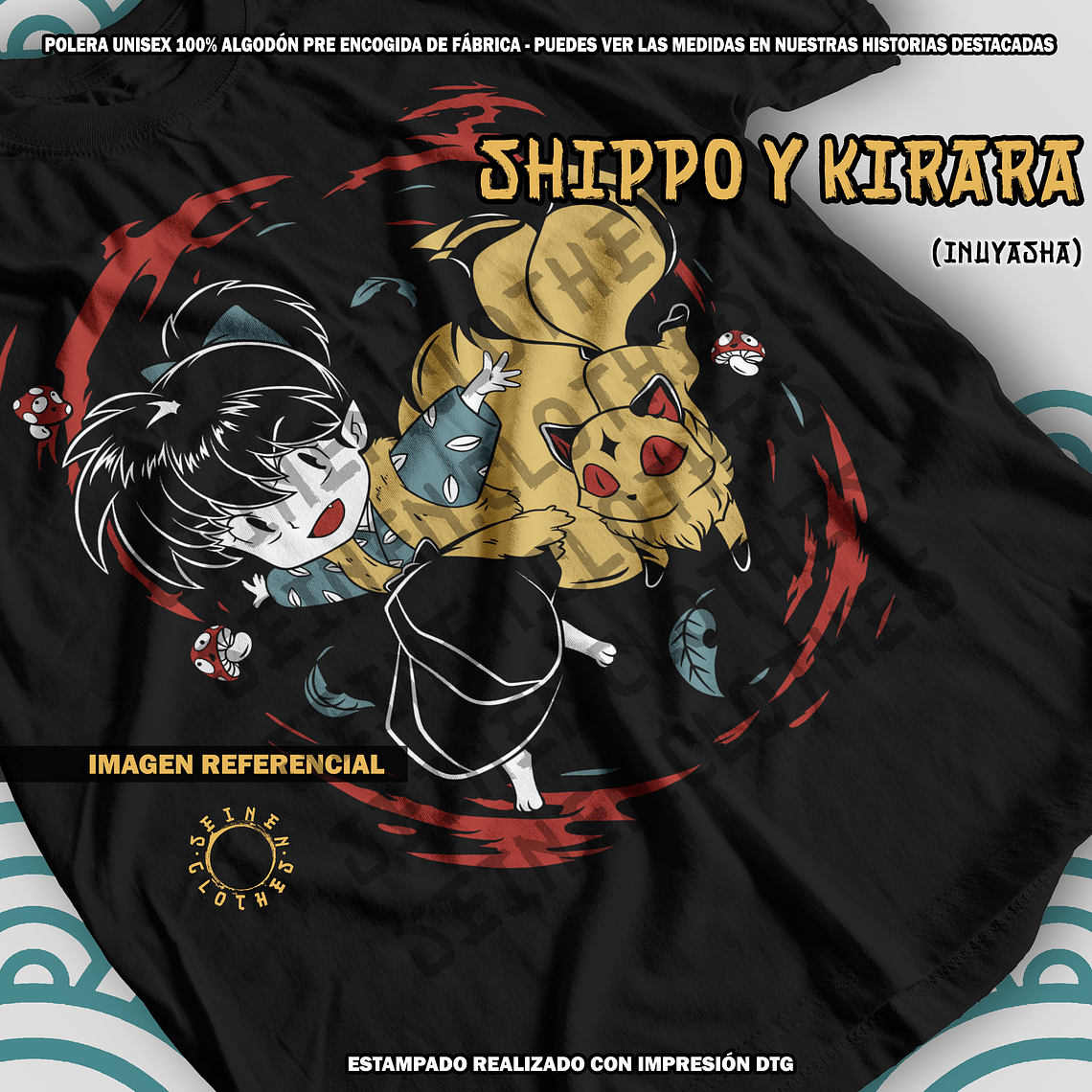 Polera Shippo y Kirara - Inuyasha [N] 1