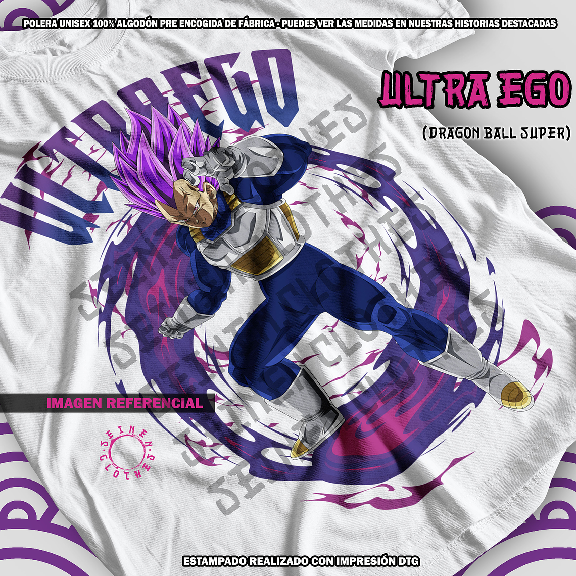 Polera Vegeta Ultra Ego - Dragon Ball Super [B] 1