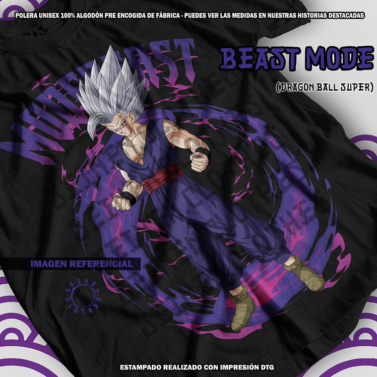 Polera Gohan Beast Mode - Dragon Ball Super [N] 1