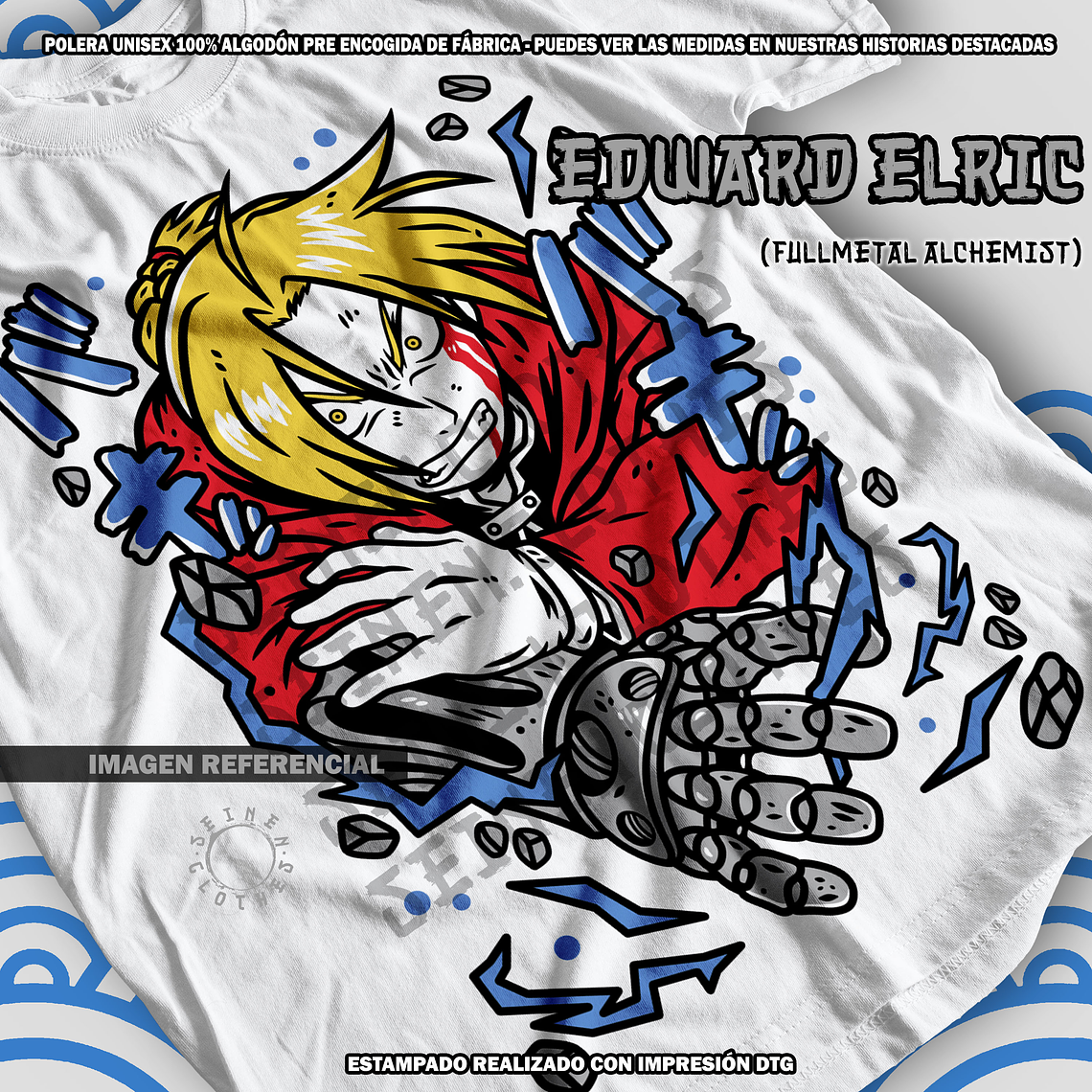 Polera Edward Elric - Fullmetal Alchemist [B] 1