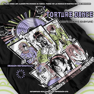 Polera Torture Dance (Mista, Narancia, Fugo) - Jojo's Bizarre Adventure [N]