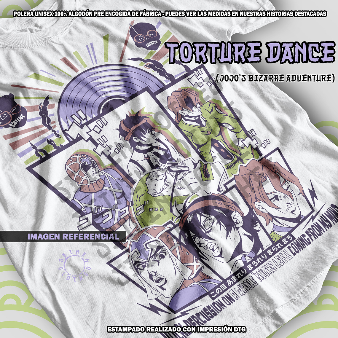 Polera Torture Dance (Mista, Narancia, Fugo) - Jojo's Bizarre Adventure [B] 1