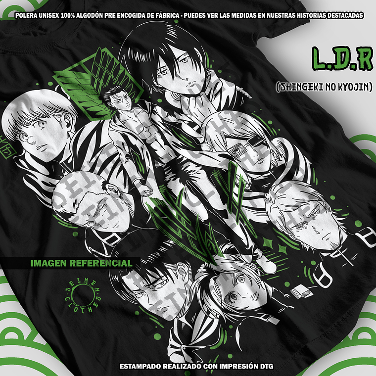 Polera Legión De Reconocimiento - Shingeki No Kyojin [N] 1