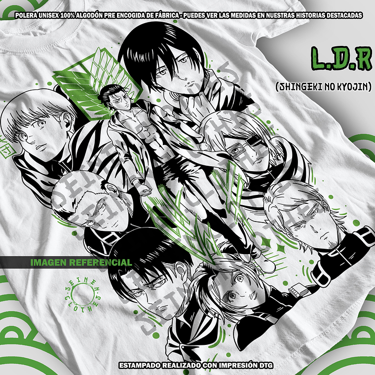 Polera Legión De Reconocimiento - Shingeki No Kyojin [B] 1