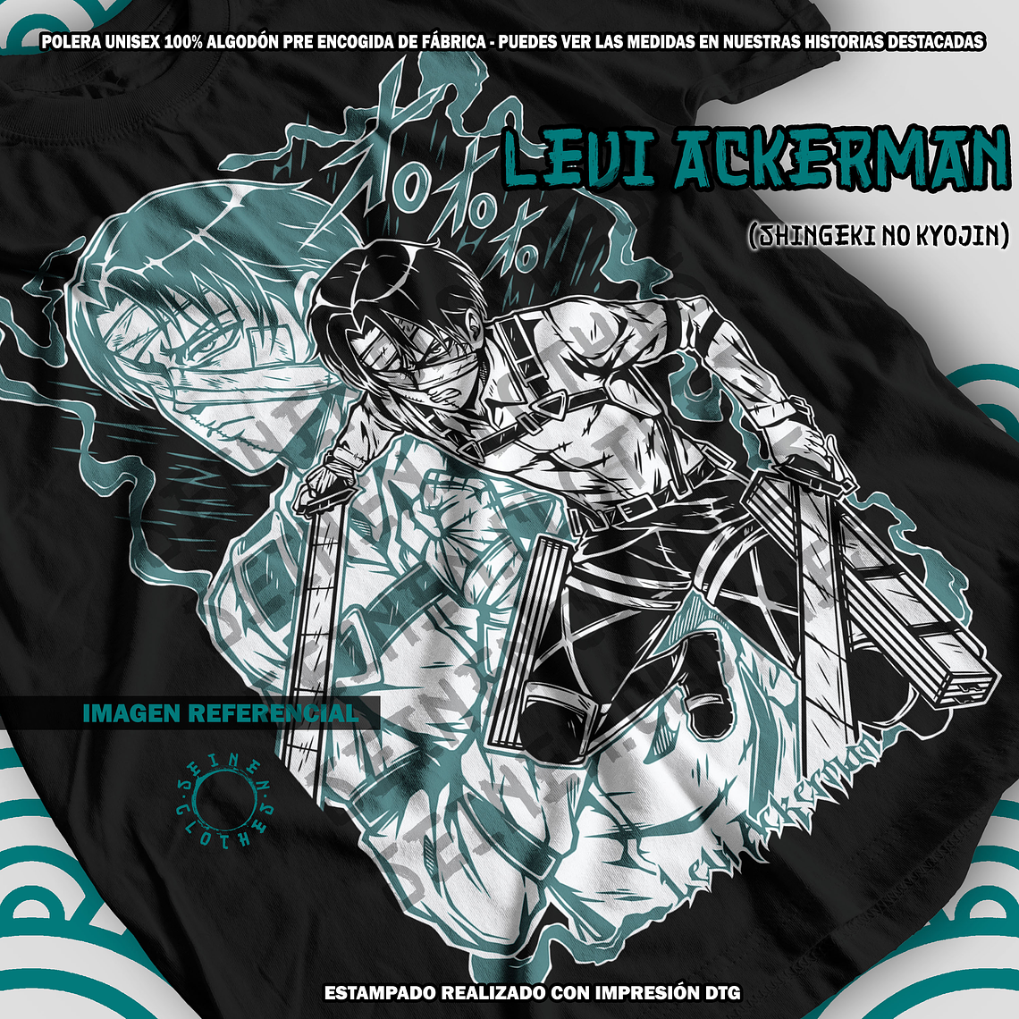 Polera Levi Ackerman - Shingeki No Kyojin [N] 1