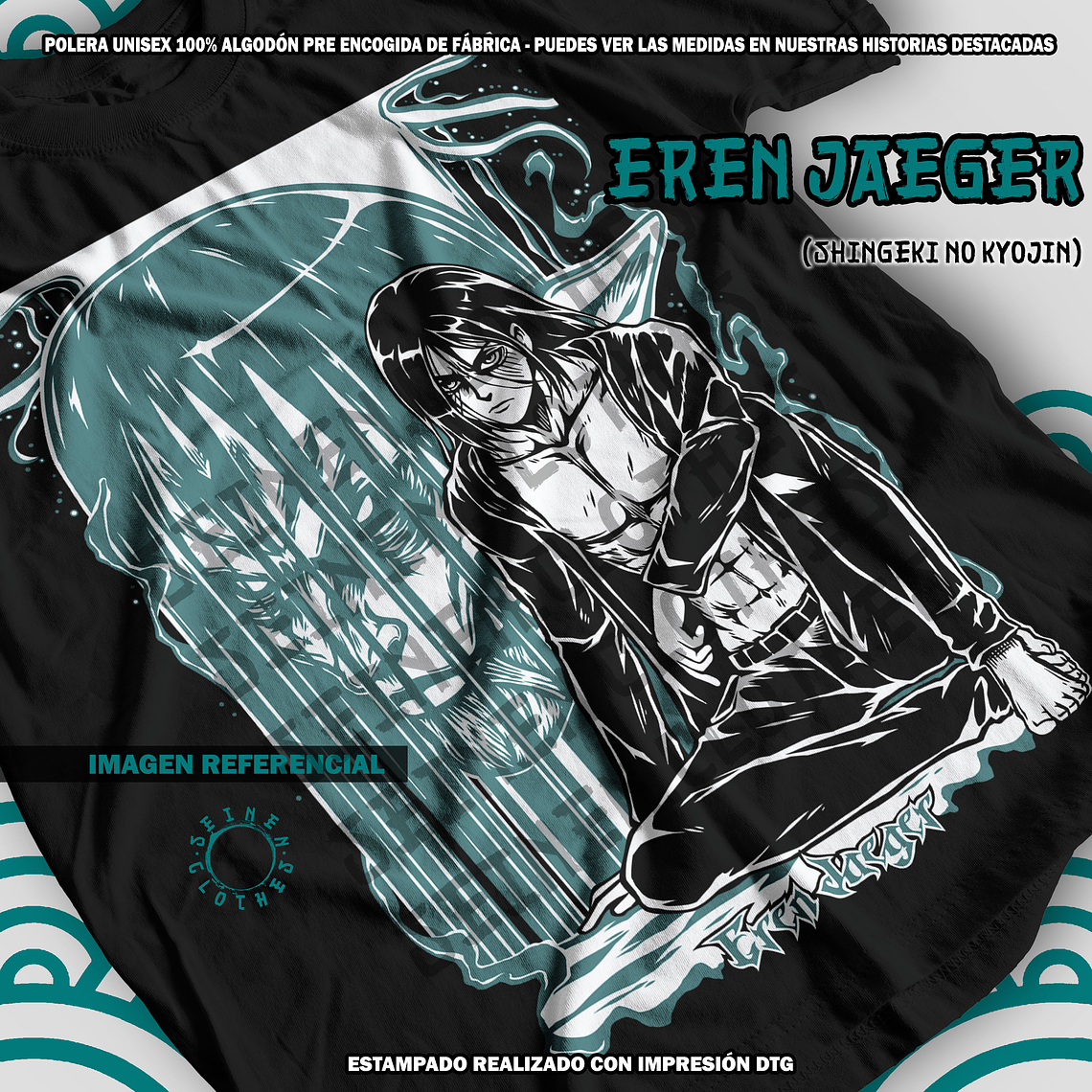 Polera Eren Jaeger - Shingeki No Kyojin [N] 1