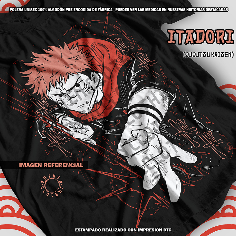 Polera Itadori - Jujutsu Kaisen [N] 1