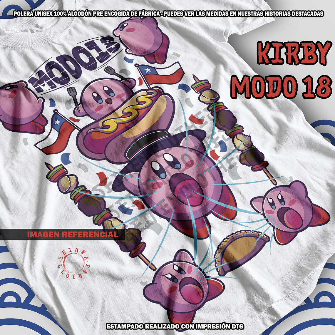 Polera Kirby Modo 18 - Fiestas Patrias [B] 1