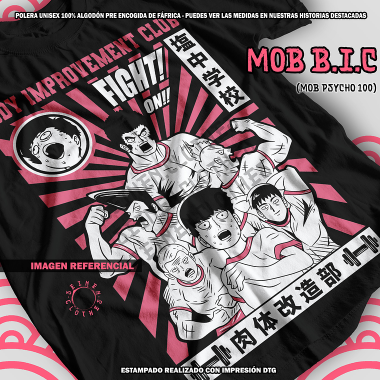Polera Mob B.I.C - Mob Psycho 100 [N] 1