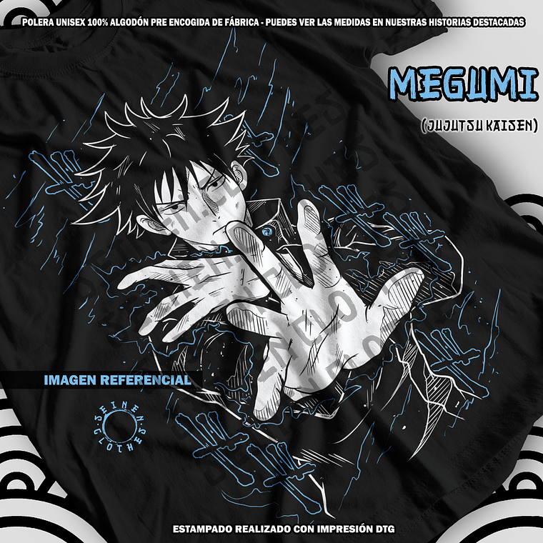 Polera Megumi Fushiguro - Jujutsu Kaisen [N] 1