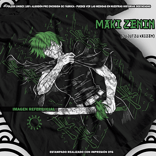 Polera Maki Zenin - Jujutsu Kaisen [N]