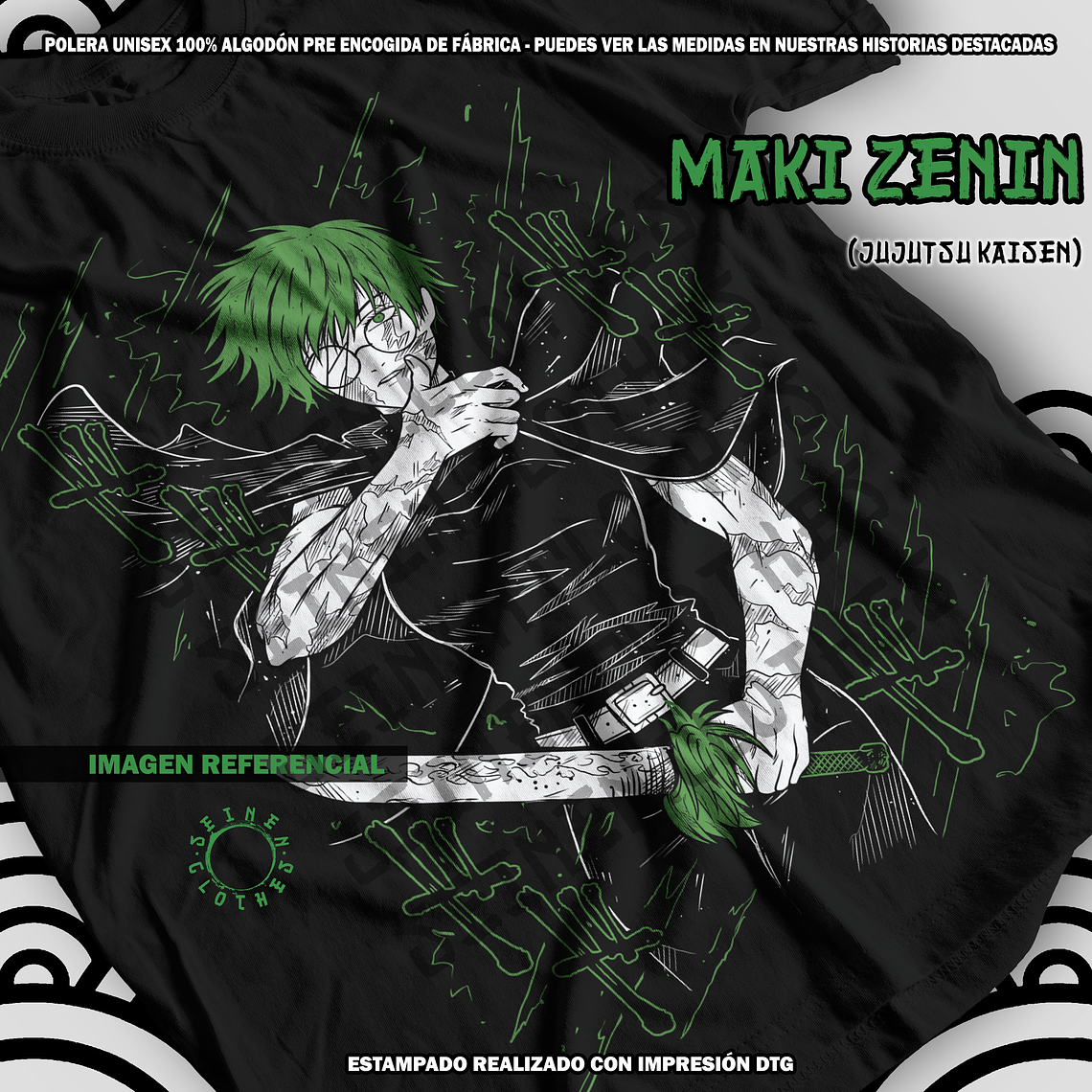 Polera Maki Zenin - Jujutsu Kaisen [N] 1