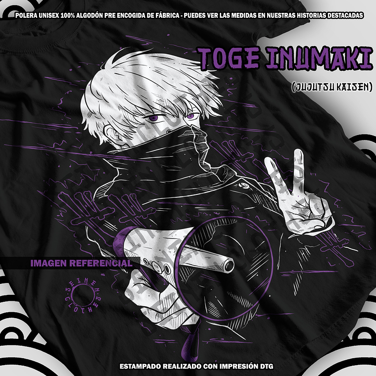Polera Toge Inumaki - Jujutsu Kaisen [N] 1