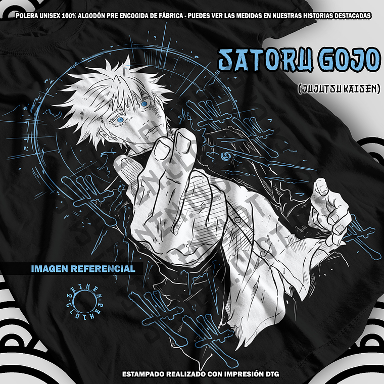 Polera Satoru Gojo - Jujutsu Kaisen [N] 1