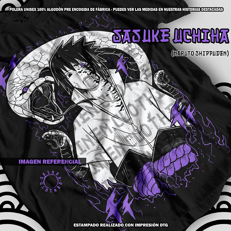 Polera Sasuke Uchiha - Naruto Shippuden [N] 1