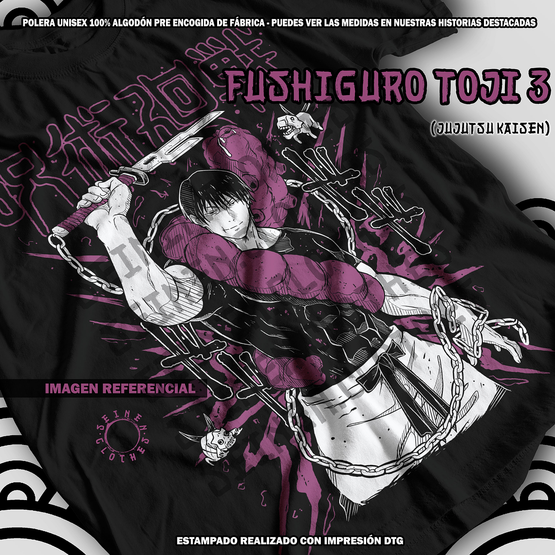 Polera Fushiguro Toji 3 - Jujutsu Kaisen [N] 1