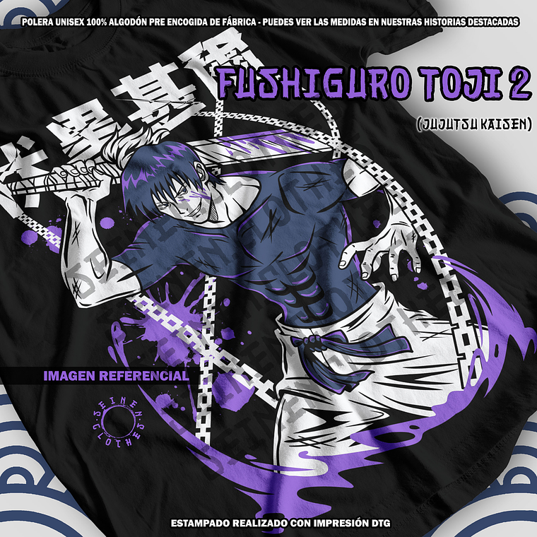 Polera Fushiguro Toji 2 - Jujutsu Kaisen [N] 1