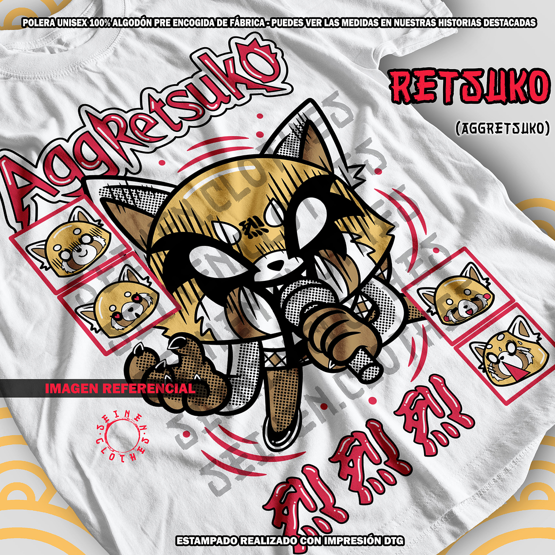 Polera Retsuko - Aggretsuko (Sanrio) [B] 1