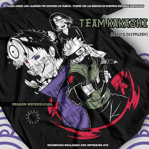 Polera Team Kakashi (Obito, Rin, Kakashi) - Naruto Shippuden [N]