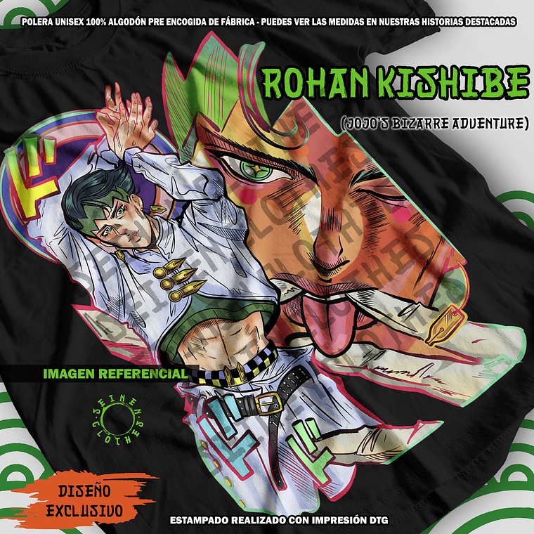 Polera Rohan Kishibe - Jojo's Bizarre Adventure [N] 1