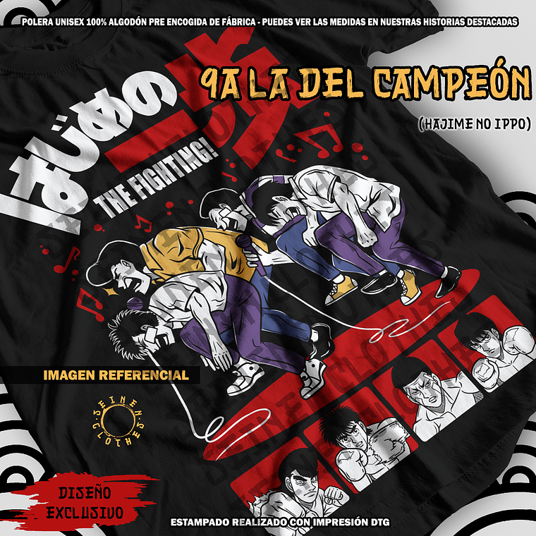 Polera 9A La Del Campeón - Hajime No Ippo [N] 1