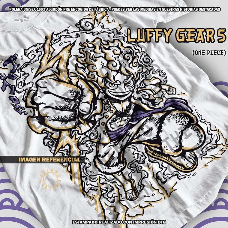 Polera Luffy Gear 5 - One Piece [B] 1