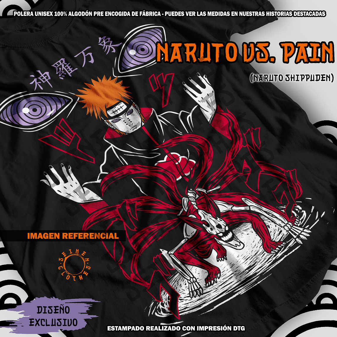Polera Naruto vs. Pain - Naruto Shippuden [N] 1