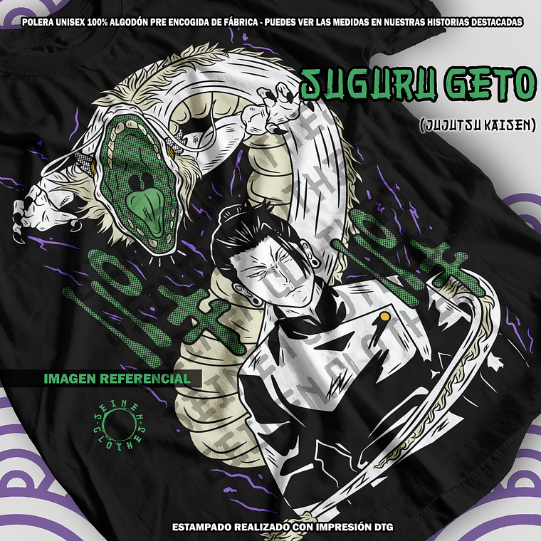 Polera Suguru Geto - Jujutsu Kaisen [N] 1