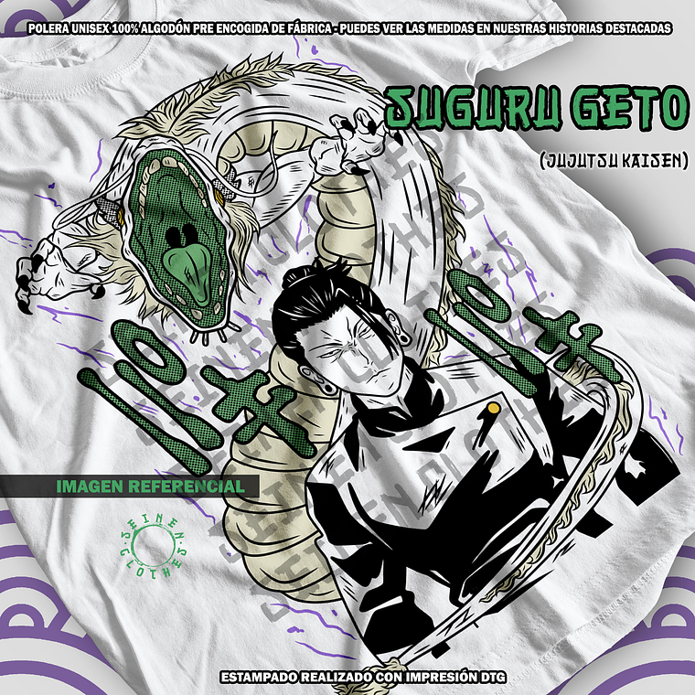 Polera Suguru Geto - Jujutsu Kaisen [B] 1