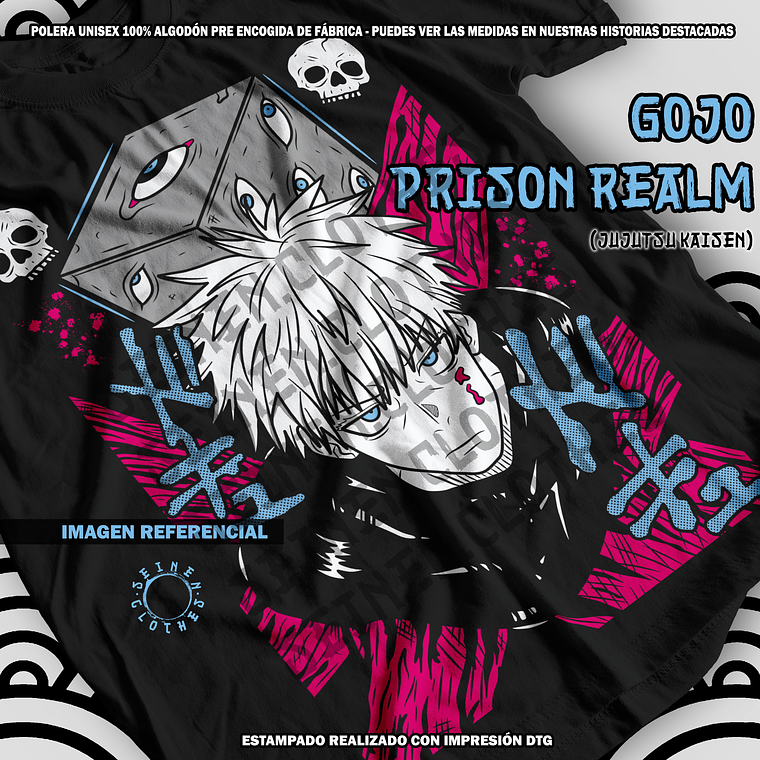 Polera Gojo Prison Realm - Jujutsu Kaisen [N] 1