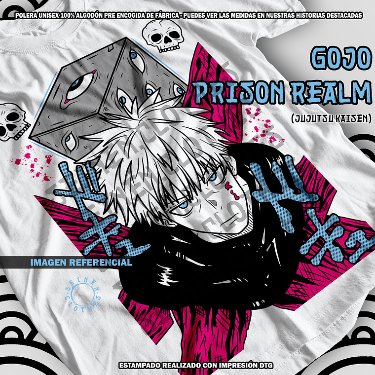 Polera Gojo Prison Realm - Jujutsu Kaisen [B] 1