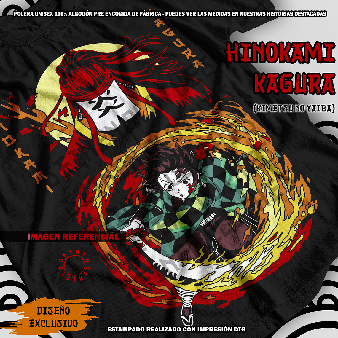 Polera Hinokami Kagura (Tanjiro) - Kimetsu No Yaiba [N] 1