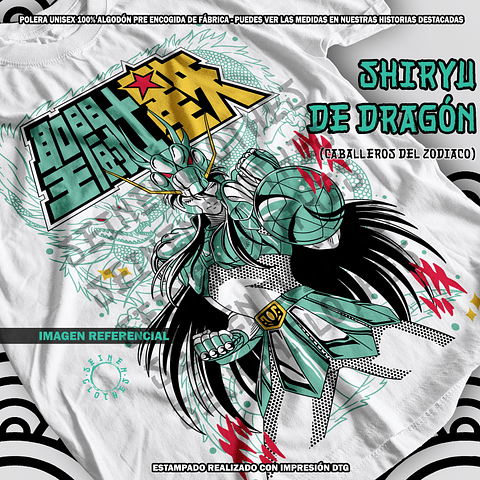 Polera Shiryu De Dragón - Los Caballeros Del Zodiaco [B]