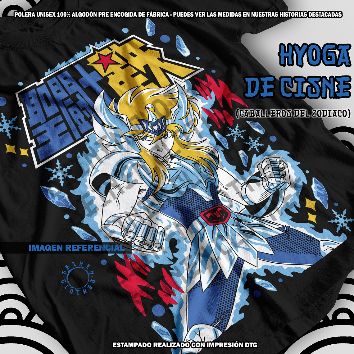 Polera Hyoga De Cisne - Los Caballeros Del Zodiaco [N] 1