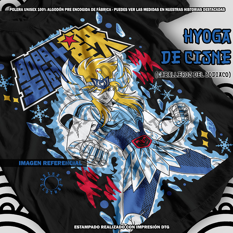 Polera Hyoga De Cisne - Los Caballeros Del Zodiaco [N] 1