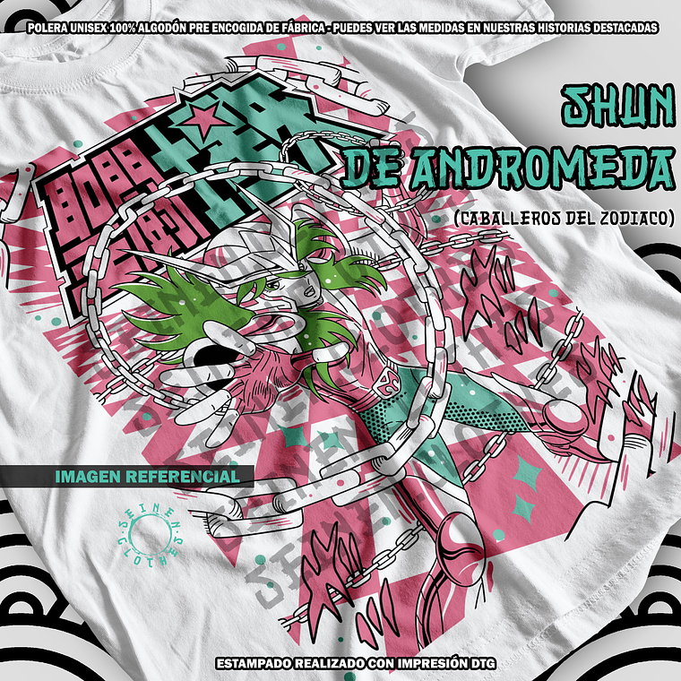 Polera Shun De Andromeda - Los Caballeros Del Zodiaco [B] 1