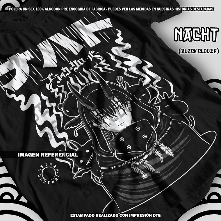 Polera Nacht - Black Clover [N] 1