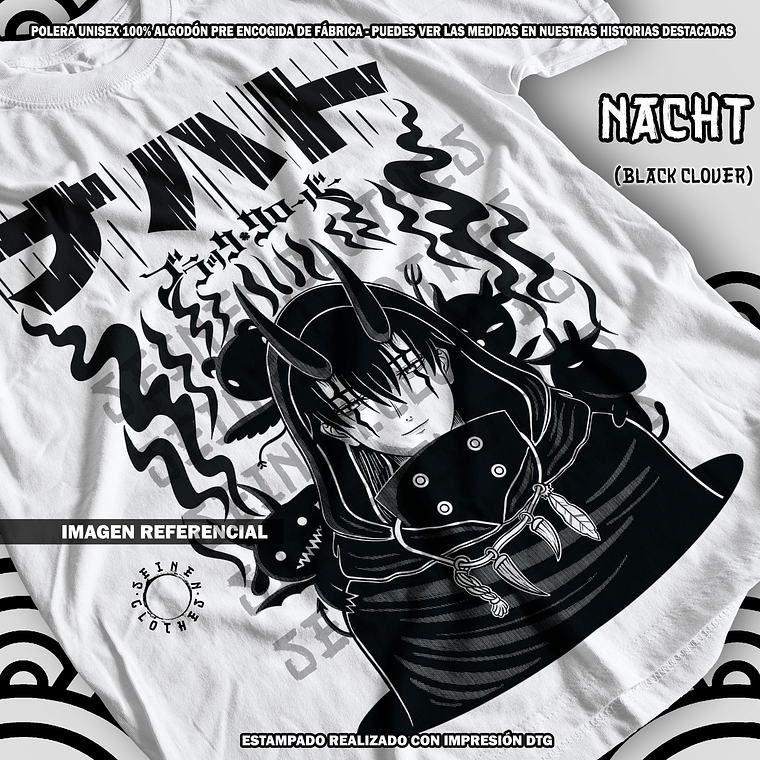 Polera Nacht - Black Clover [B] 1