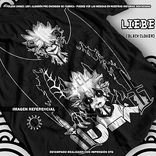 Polera Liebe - Black Clover [N]