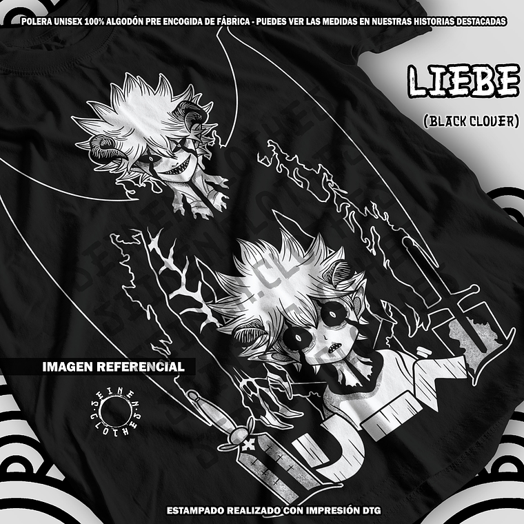 Polera Liebe - Black Clover [N] 1