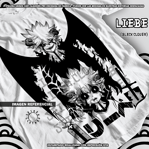 Polera Liebe - Black Clover [B]