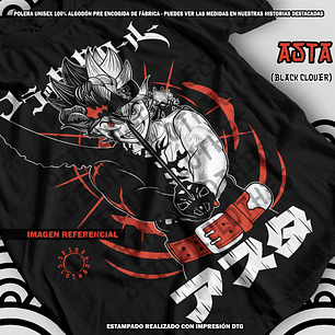 Polera Asta - Black Clover [N]