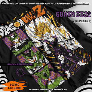 Polera Gohan SSJ2 - Dragon Ball Z [N]